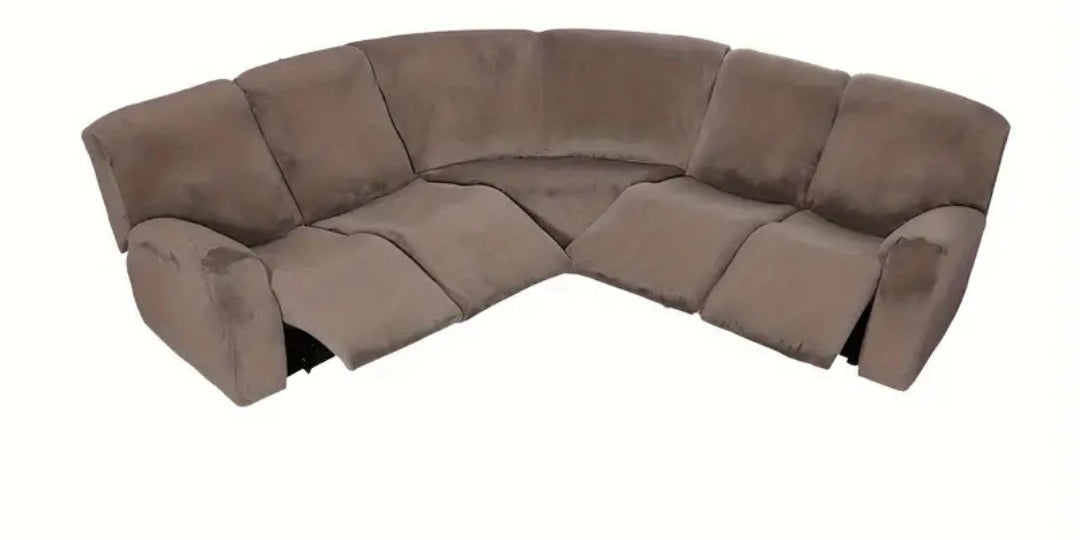 L shape recliner slipcover