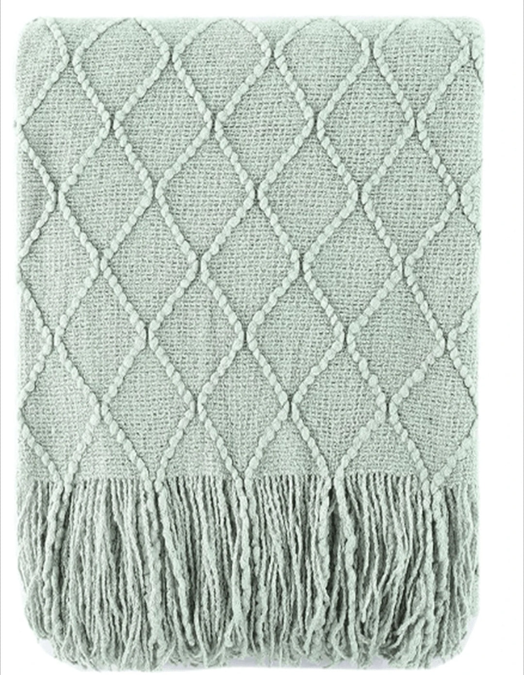 Sage green blanket