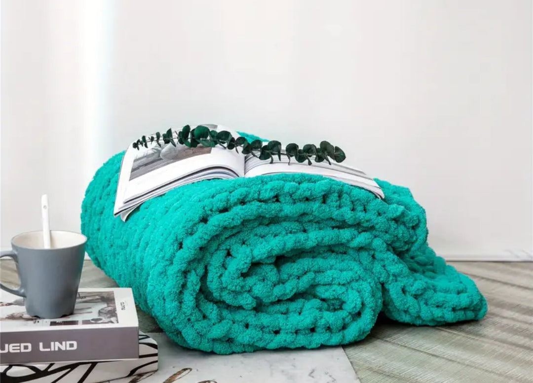 Handmade chunky blanket