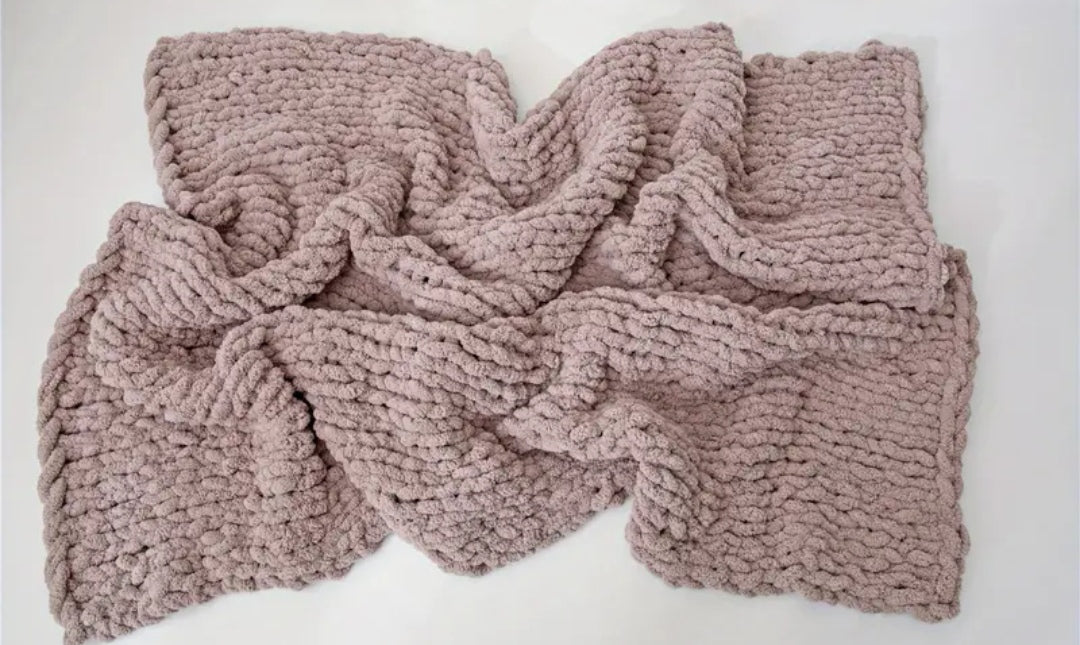 Handmade chunky blanket