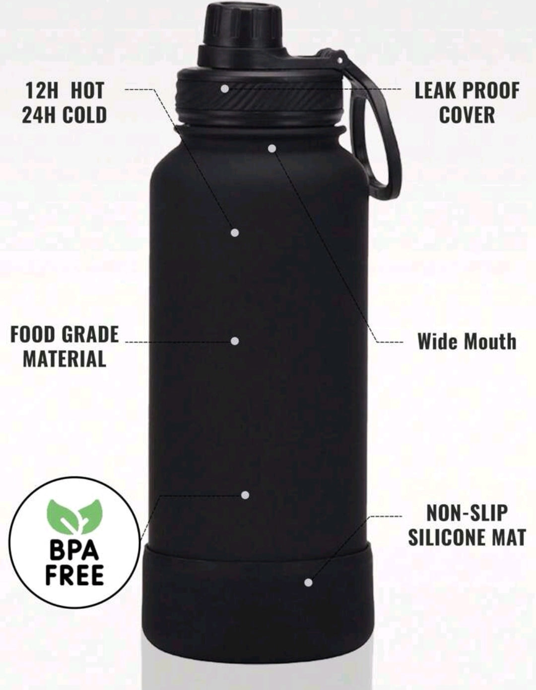 Dubbel layer vacuum bottle