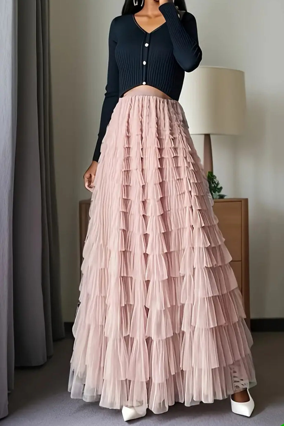 Ruffles Tulle Skirt