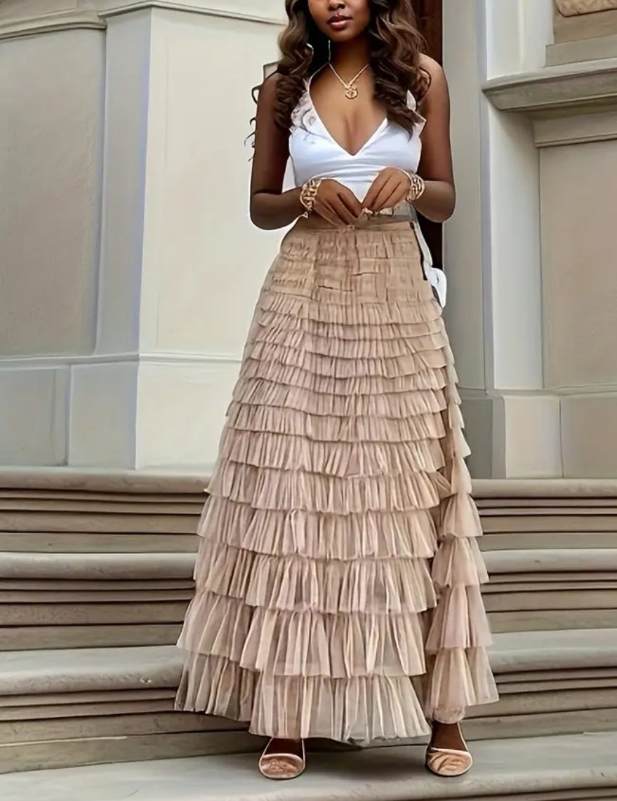 Ruffles Tulle Skirt