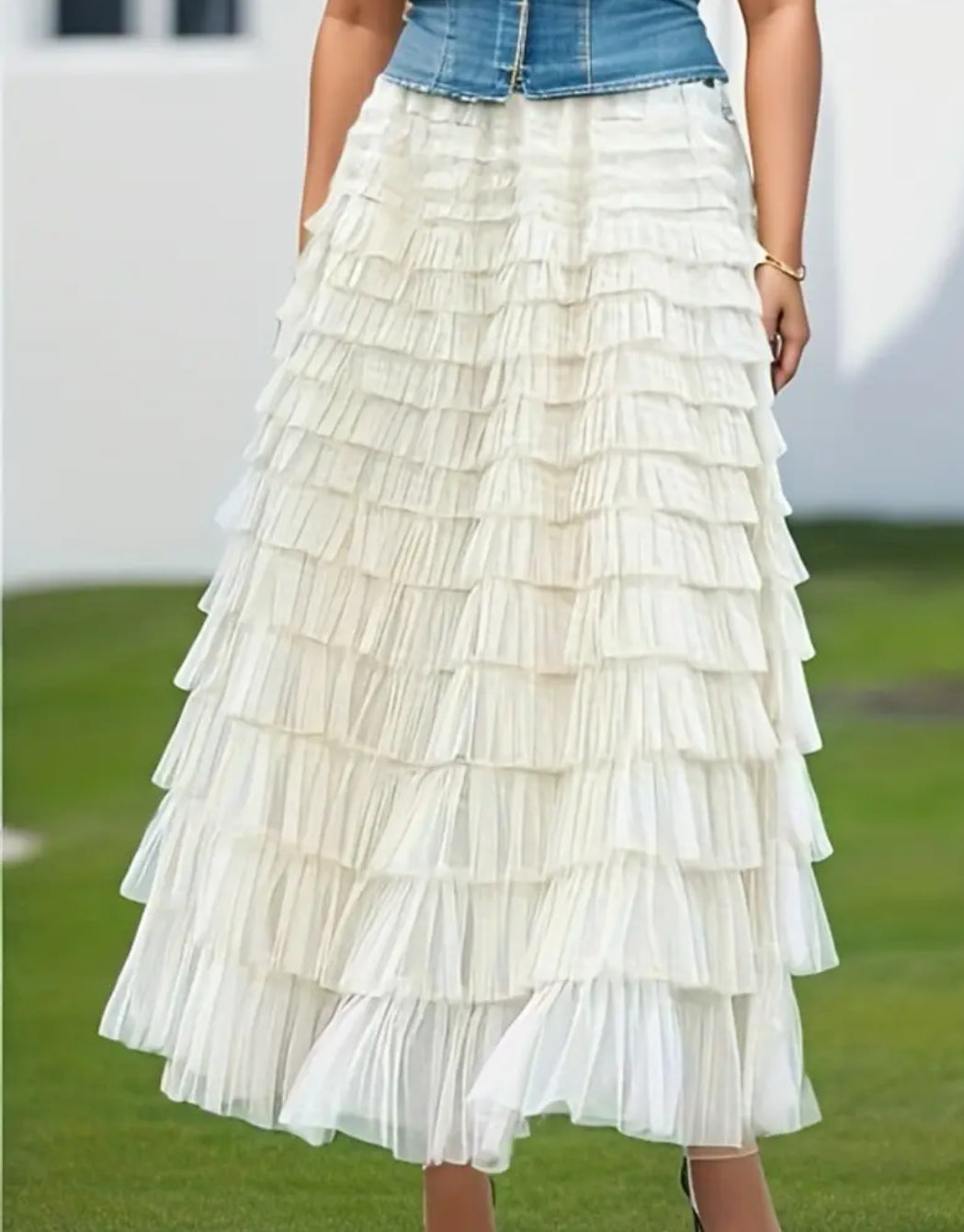 Ruffles Tulle Skirt