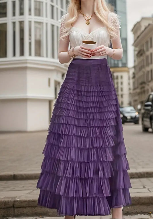 Ruffles Tulle Skirt