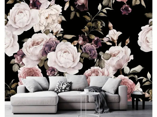 Peony Flower mural