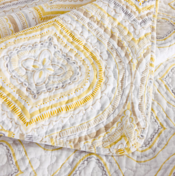 100% Cotton Quilted Bed Cover | 3D Embossed Quilt | Soft All-Season Bedding | Bed Cover Only