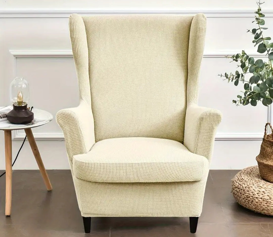 Wingback Slipcover Jacquard