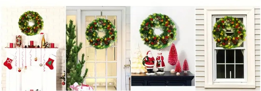 50cm Wreath with lights