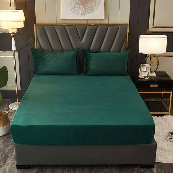 3pcs Velvet Sheet Set (Winter Fitted Set)