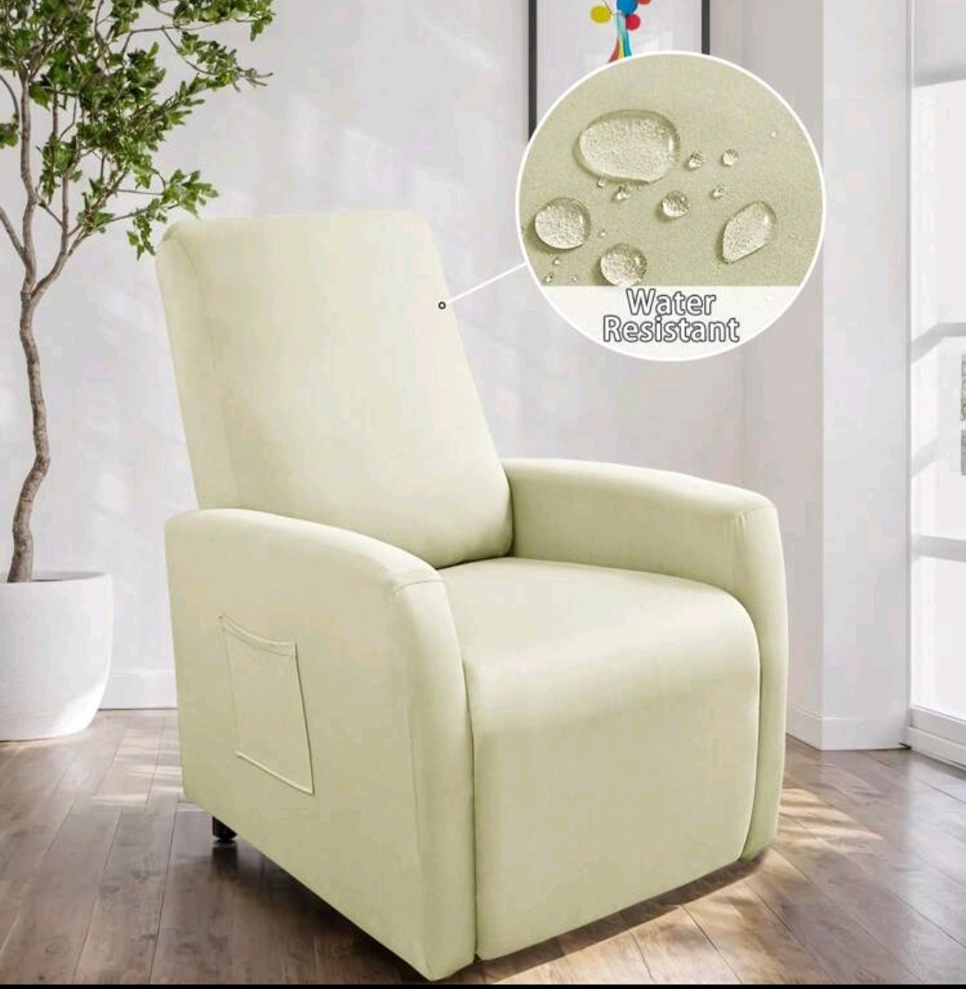 High back recliner slipcover