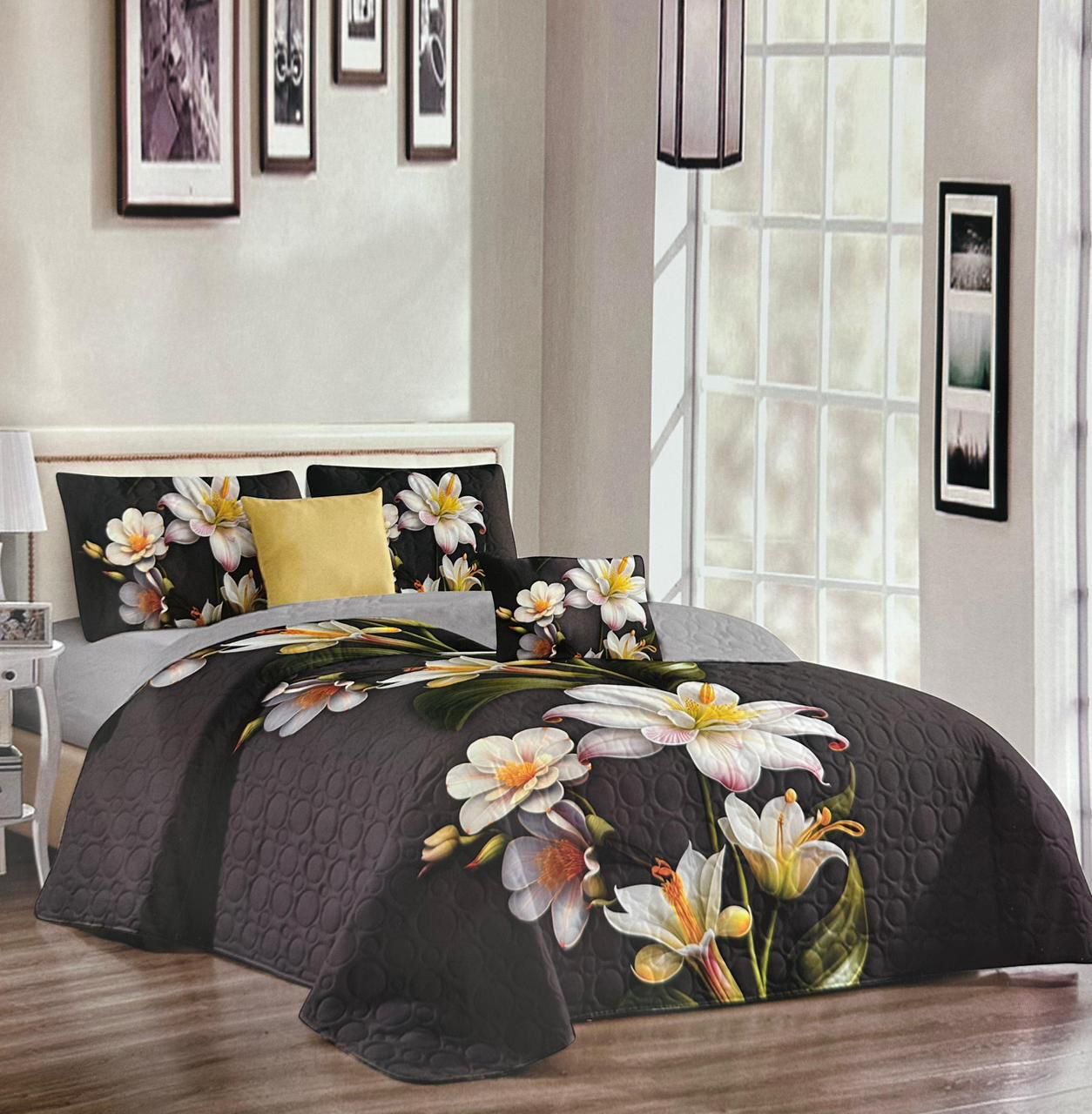Luxury 5 Piece  Quilt Set – Queen & King Size