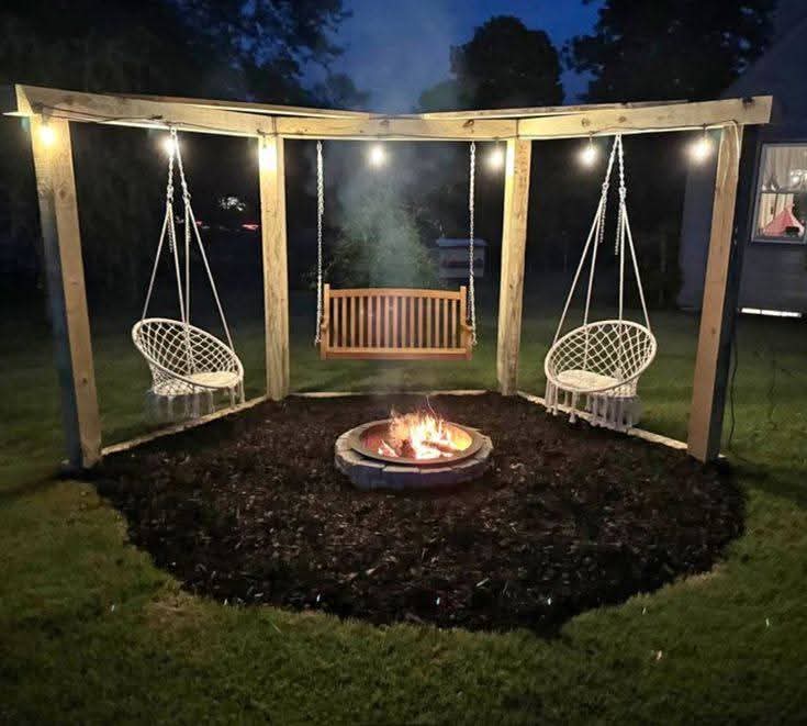 Macrame hanging chair