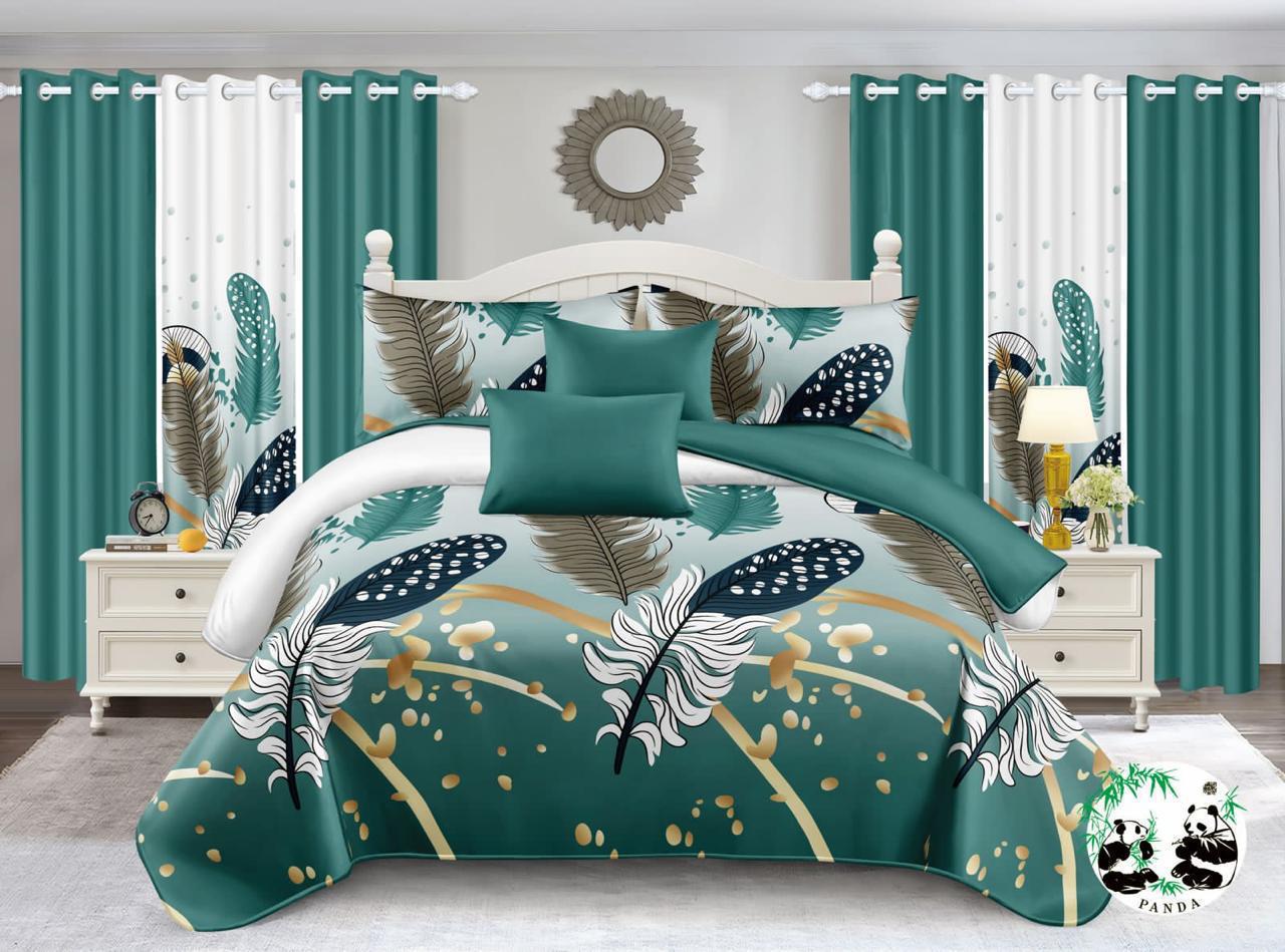 7-Piece Quilt & Curtain Set