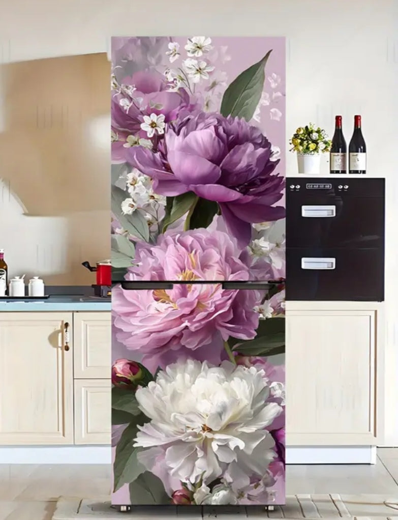 Premium Flower Fridge Door Wrap Collection