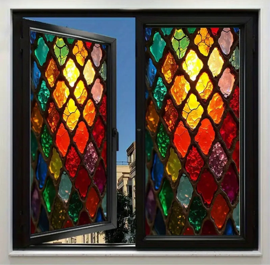 Stained glass affects window film
