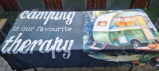 Camping Therapy Tablecloth – Mini Mat 1.4 x 2m Outdoor Camping Design