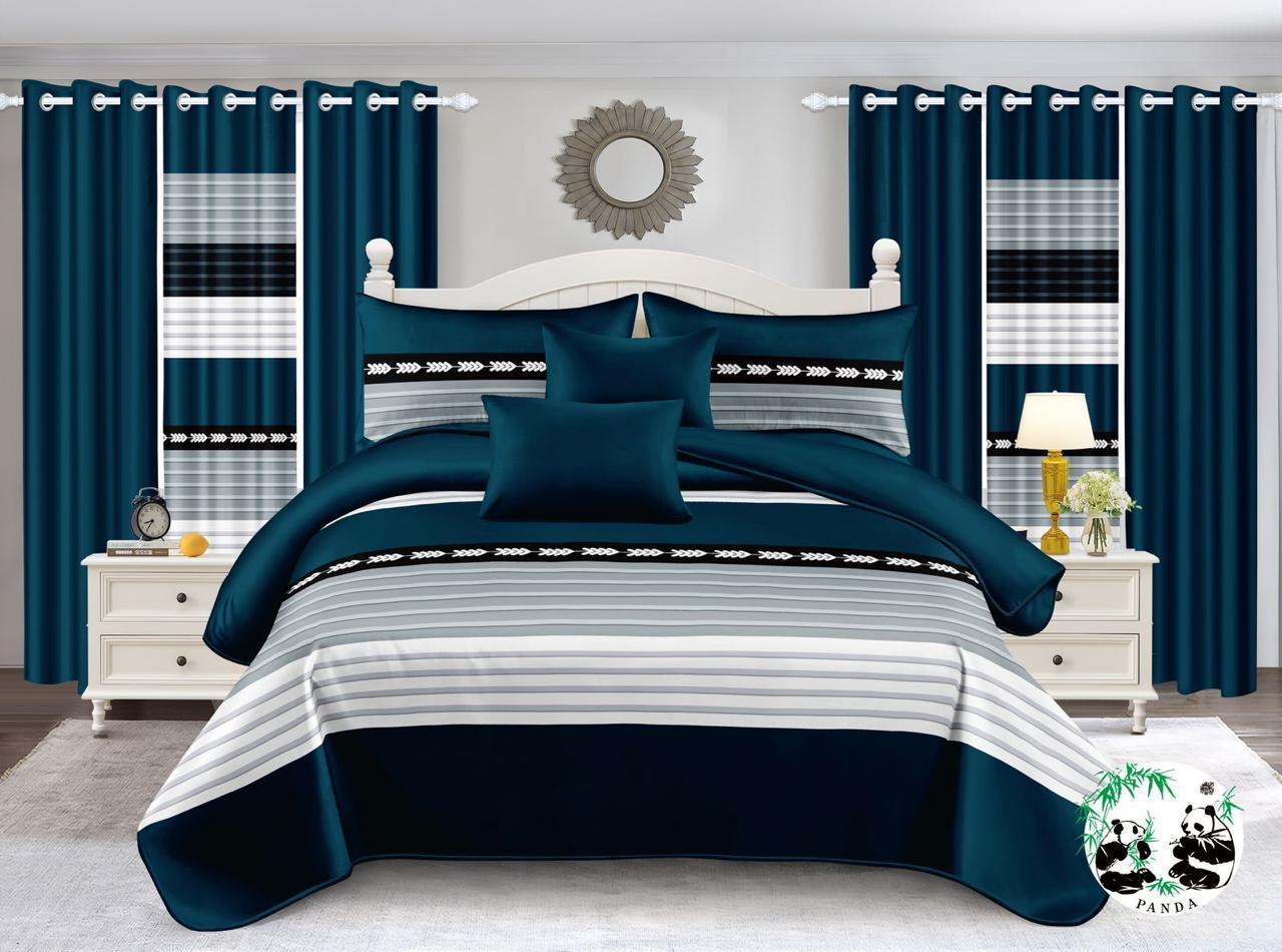 7-Piece Quilt & Curtain Set