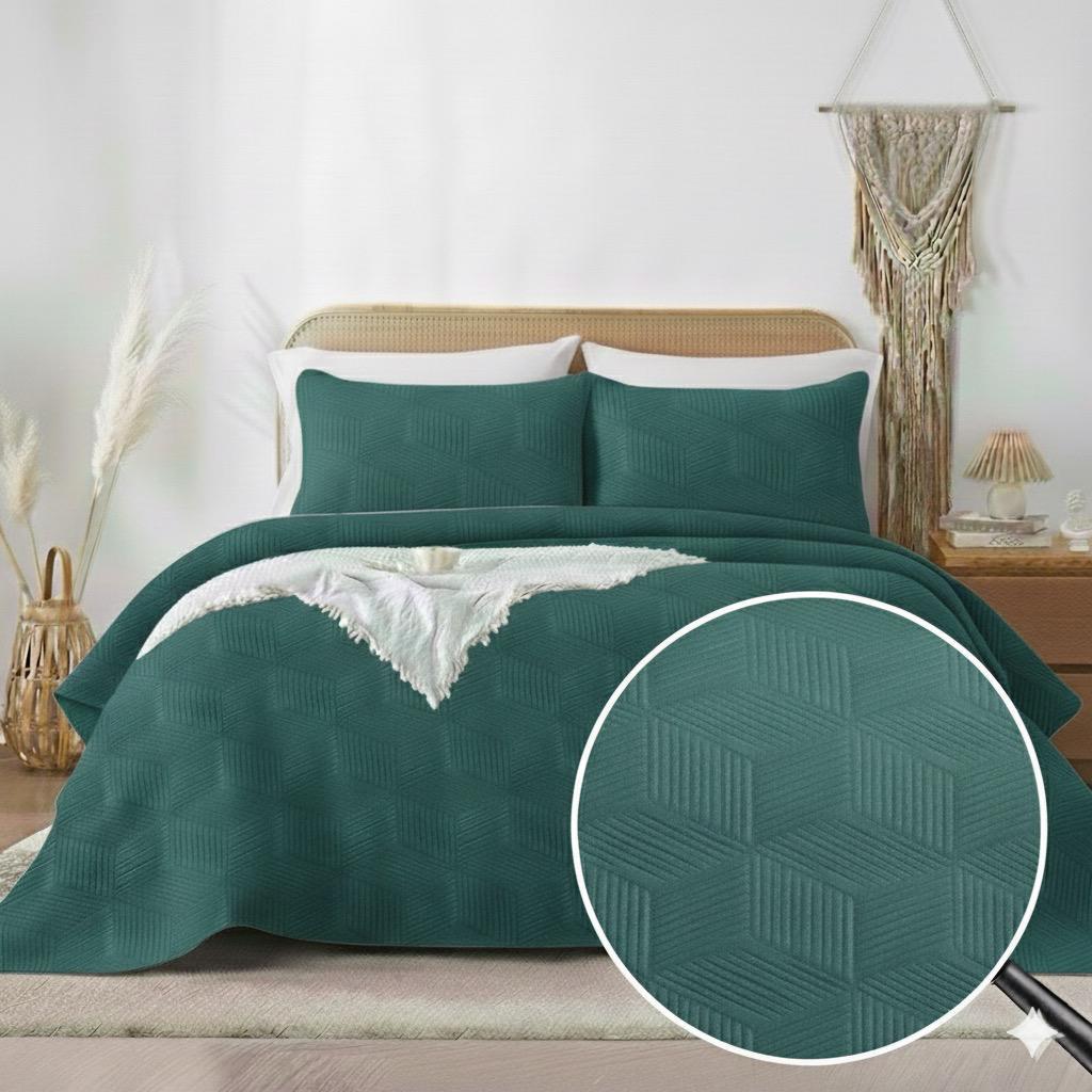 Embossed bedspread