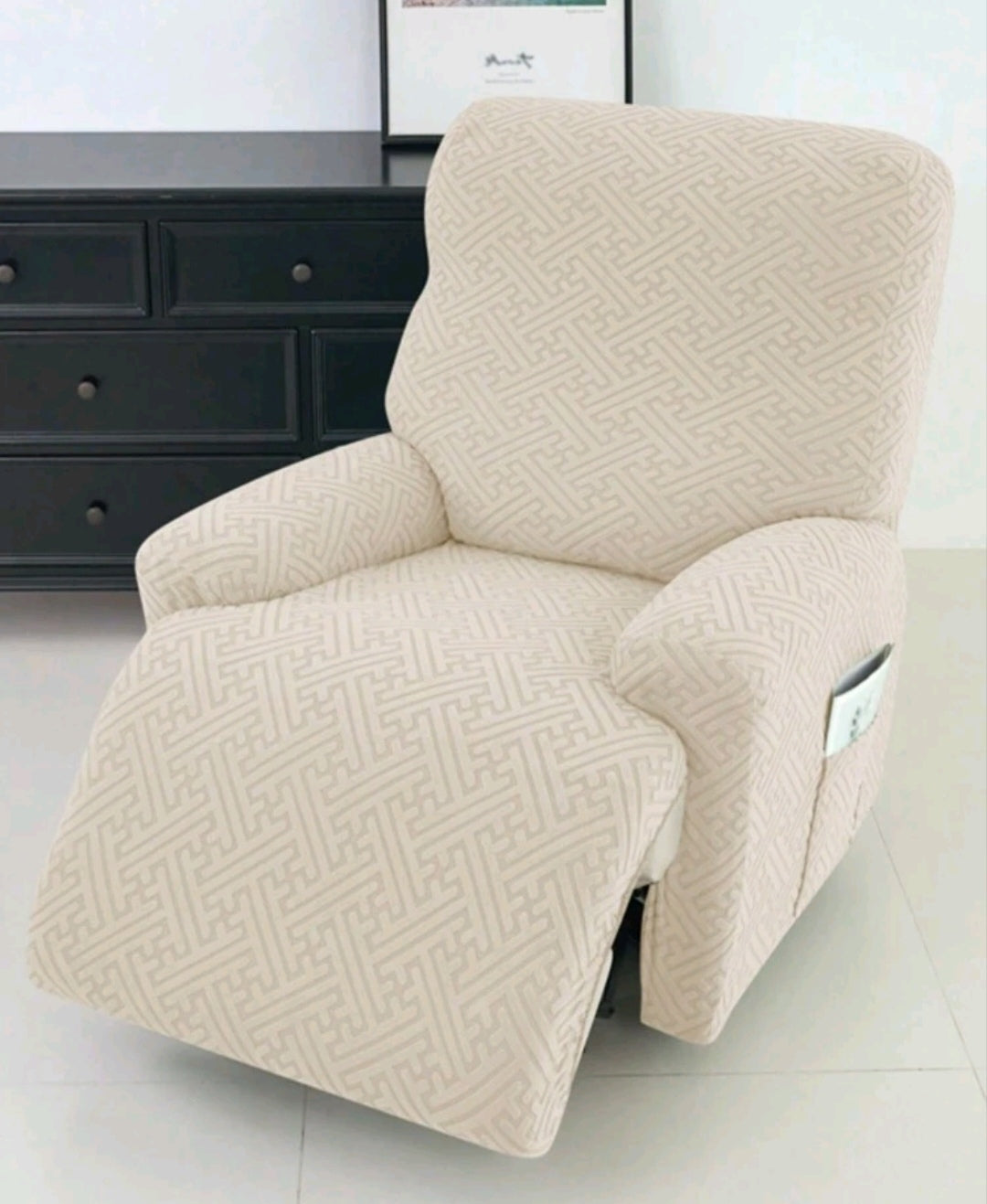 4-Piece Recliner Chair Cover Set – Stretch Fit Slipcover (Available in 3 Colours)