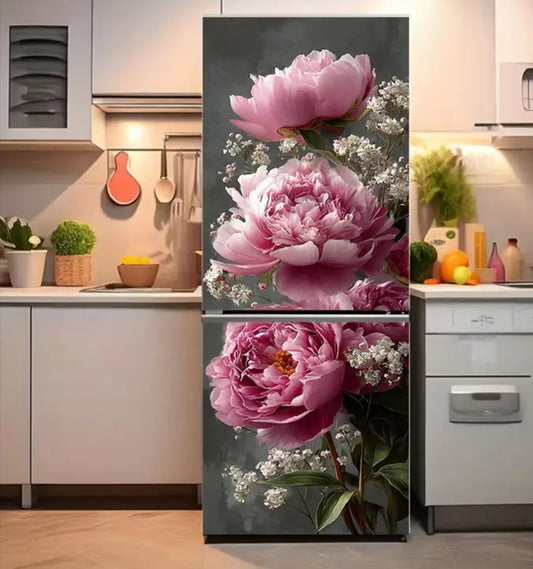 Premium Flower Fridge Door Wrap Collection