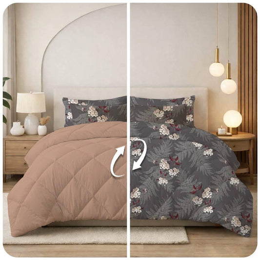 Reversible printed comforter