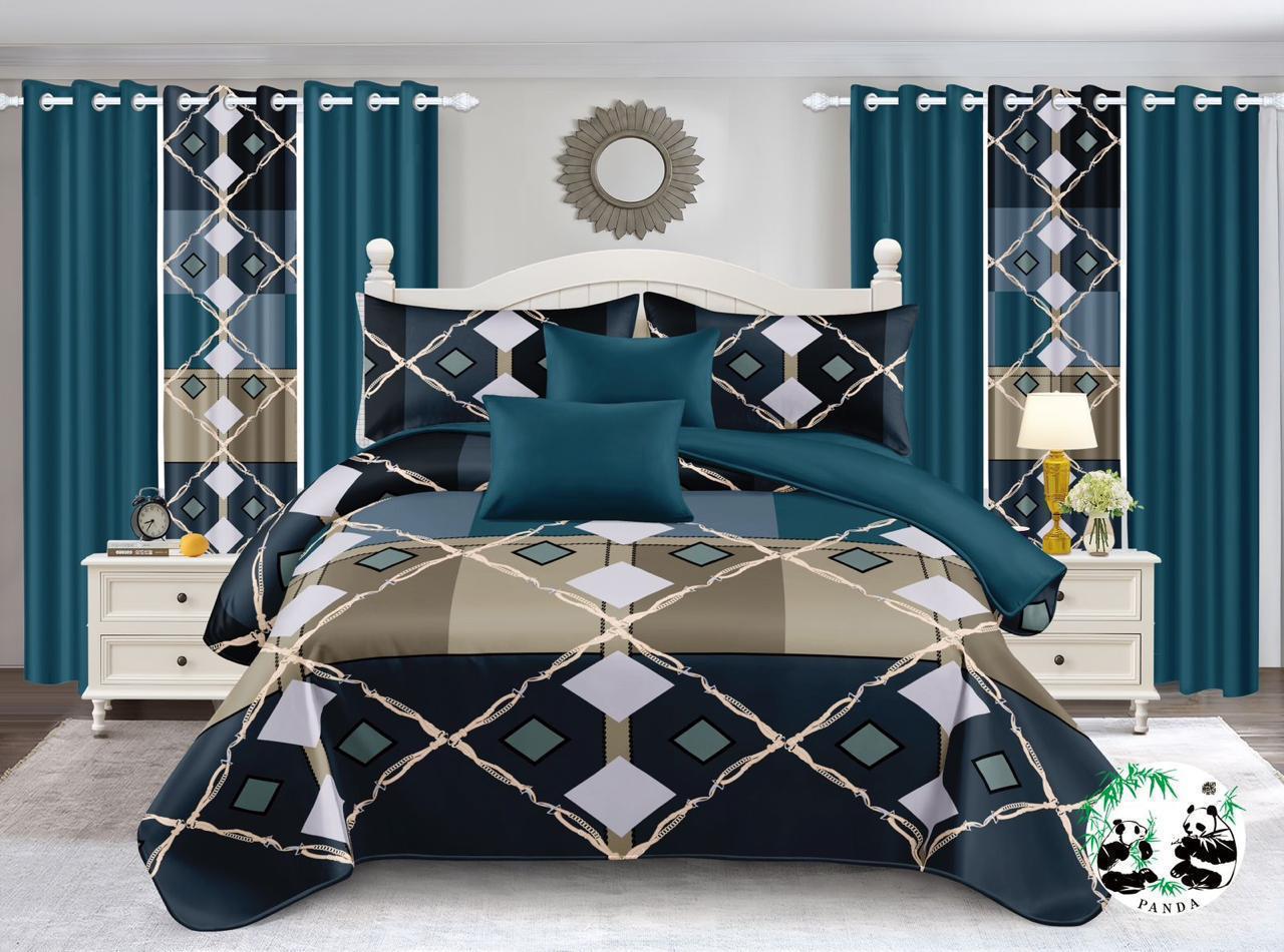 7-Piece Quilt & Curtain Set