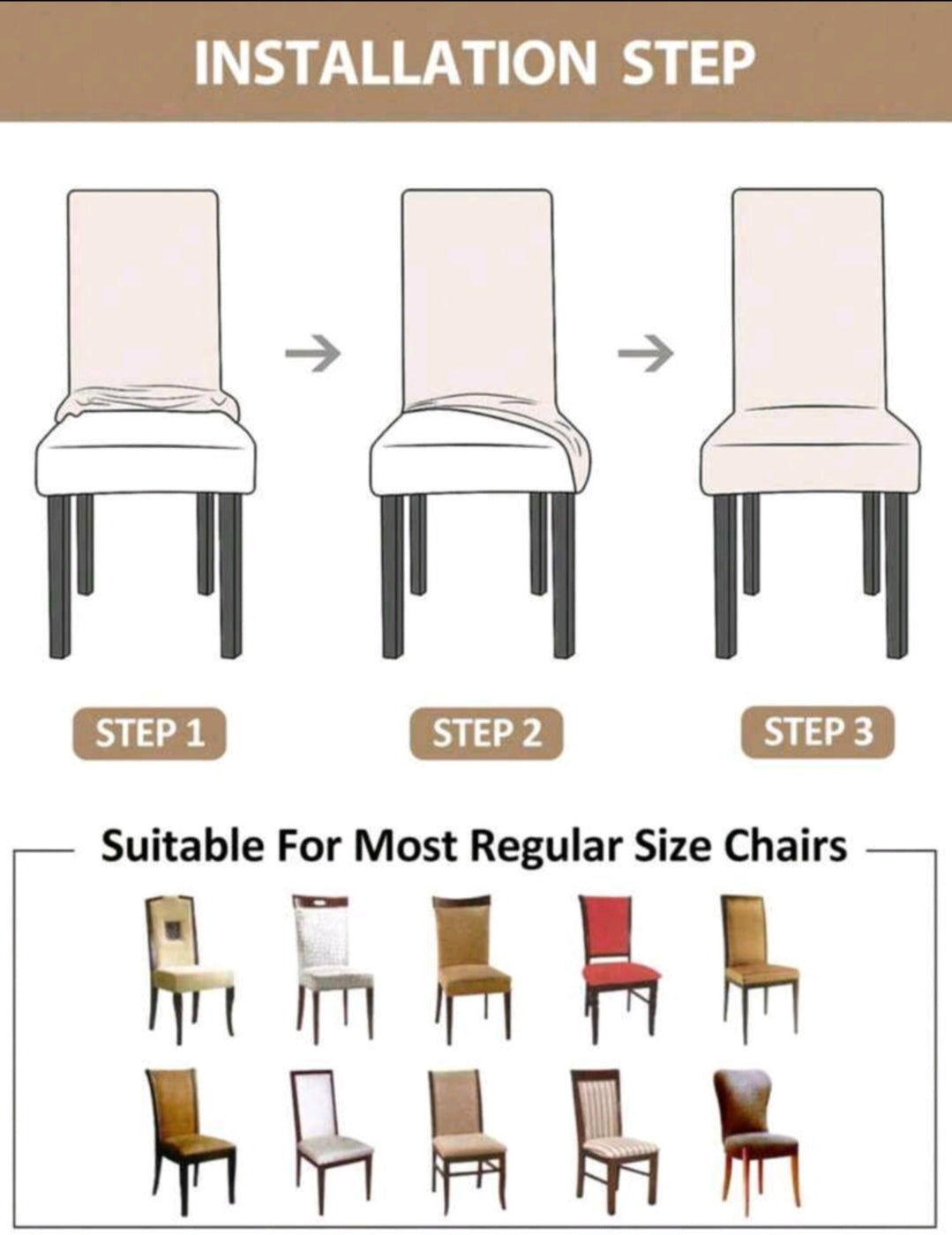 Dining chair slipcovers