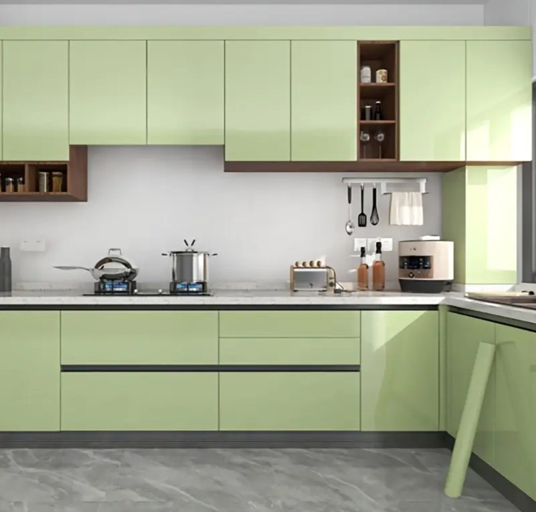 Premium Kitchen Cabinet Vinyl Wrap – Self-Adhesive Waterproof Furniture Film