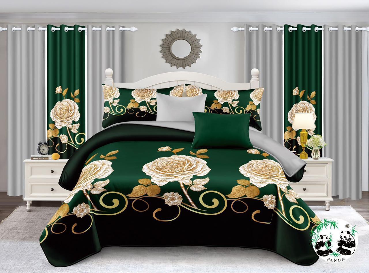 7-Piece Quilt & Curtain Set