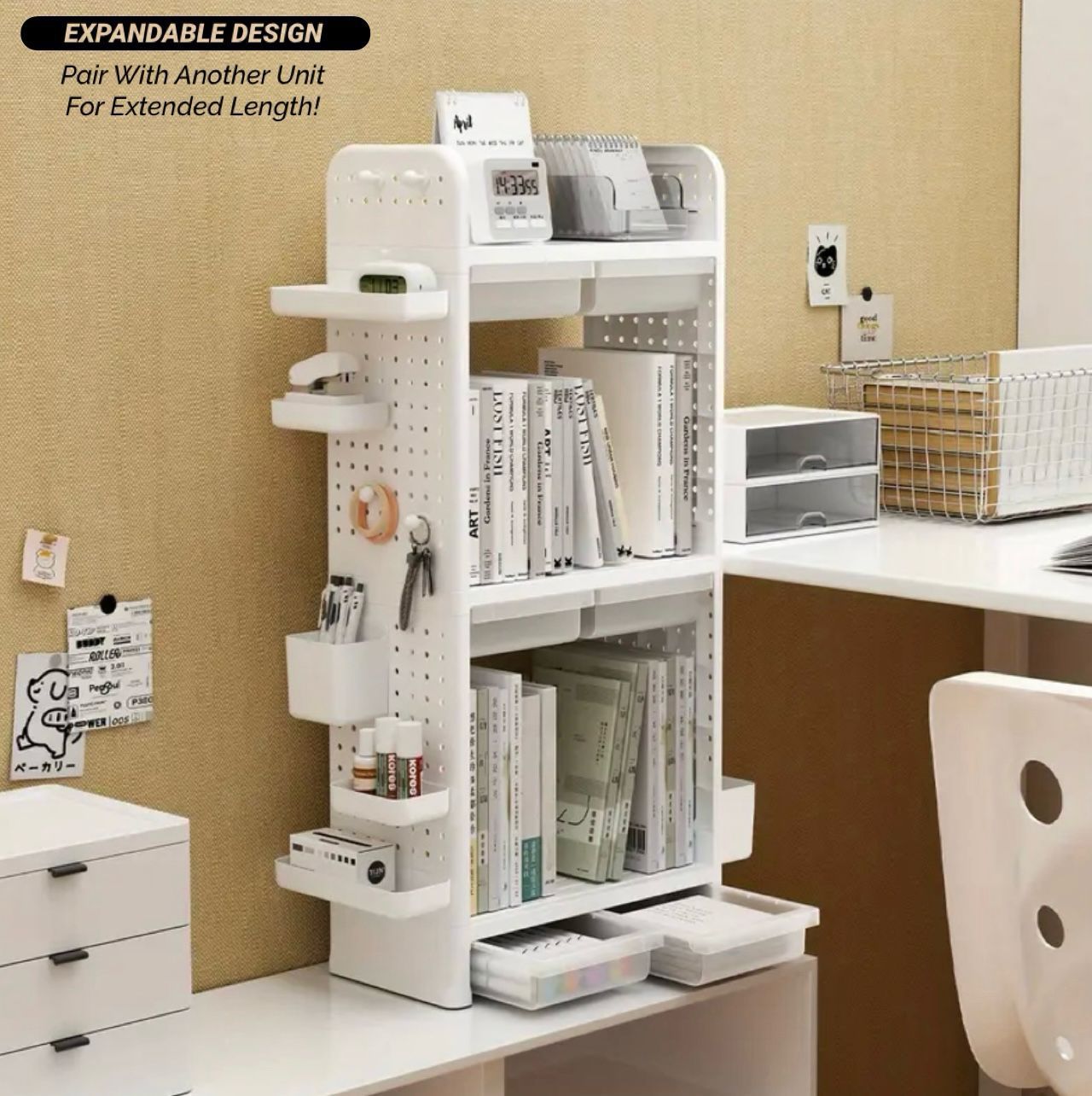 Double-Layer Table-Shelf Countertop Organizer