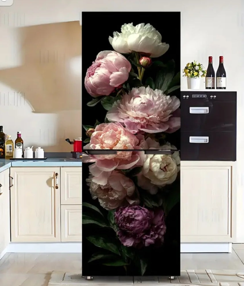 Premium Flower Fridge Door Wrap Collection