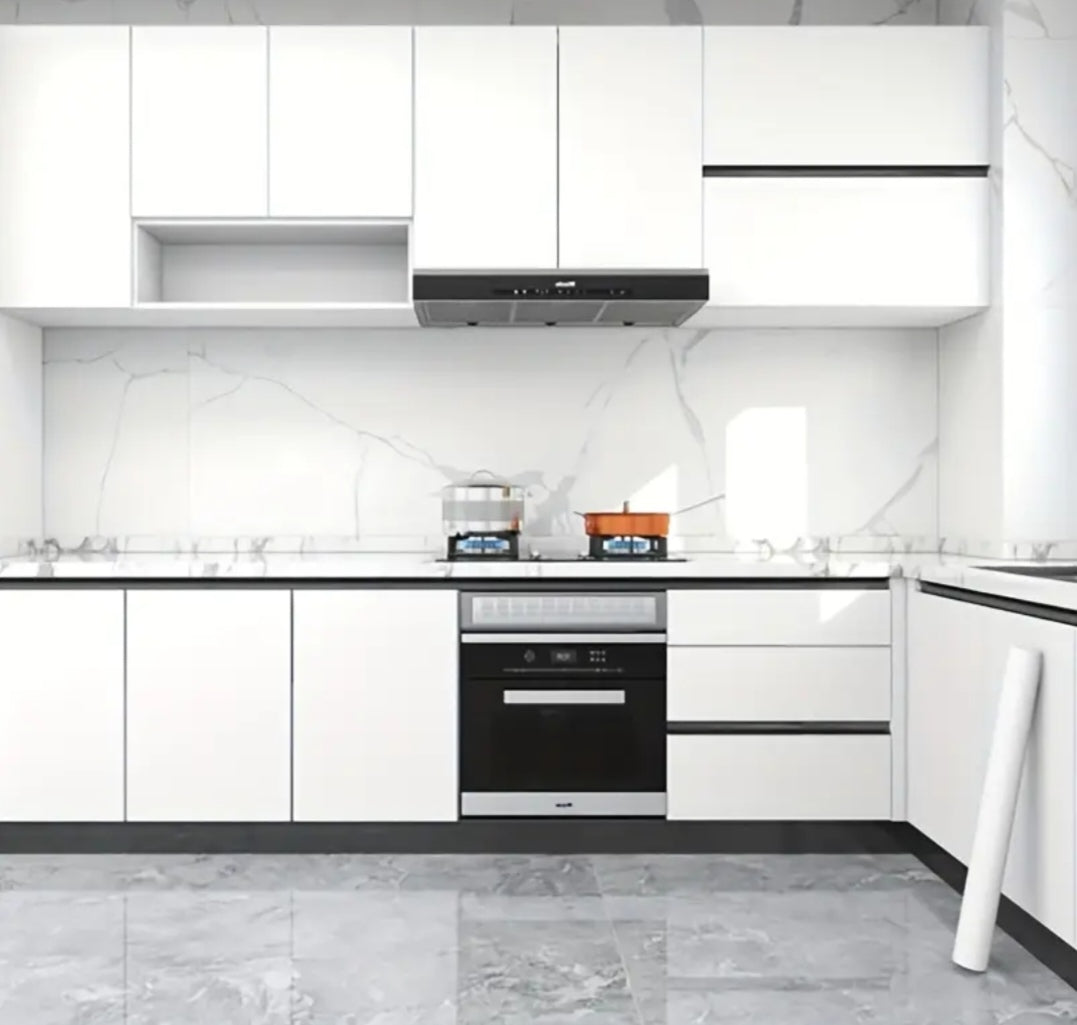 Premium Kitchen Cabinet Vinyl Wrap – Self-Adhesive Waterproof Furniture Film
