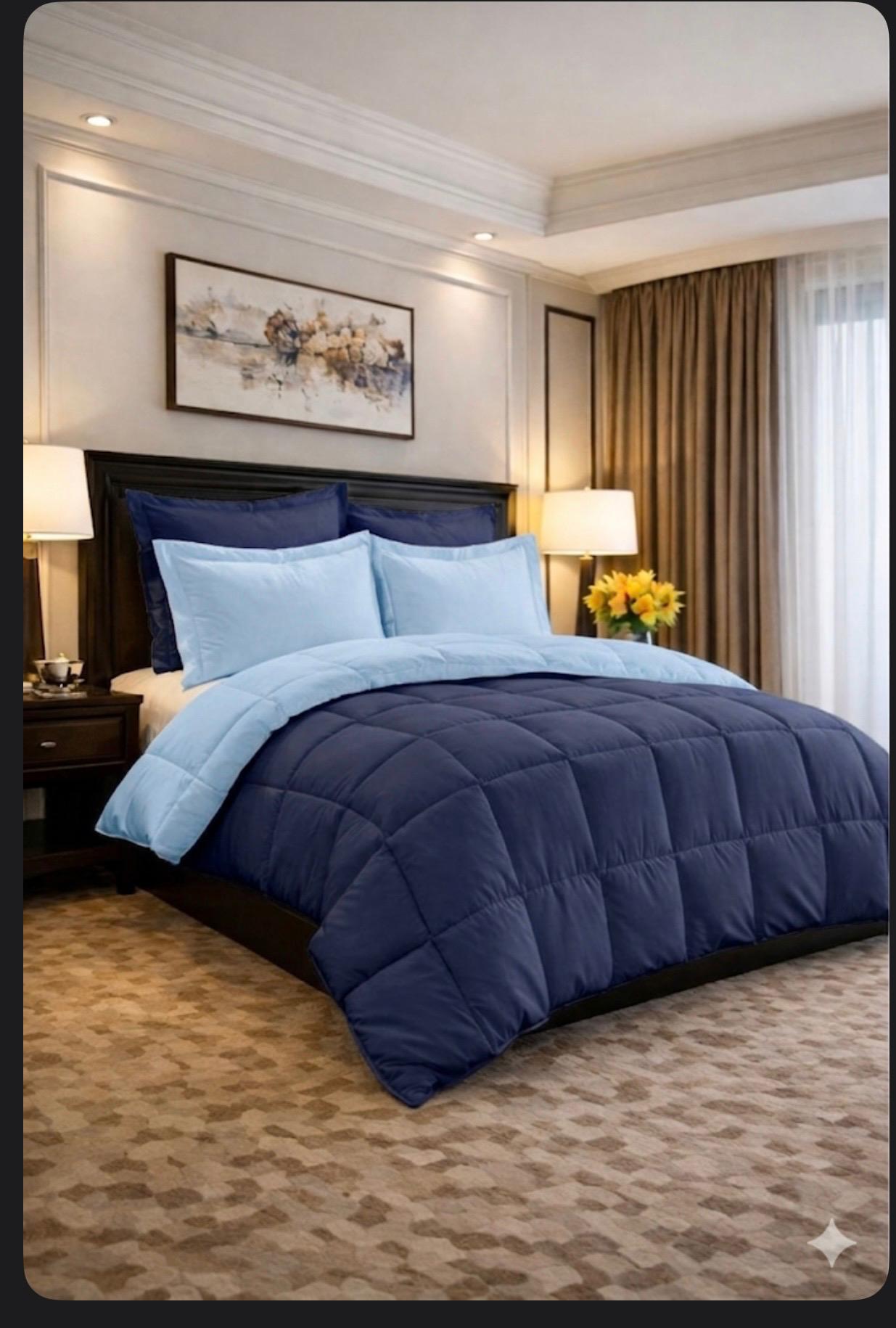 HOTEL COLLECTION 5-Piece King Size Cotton Comforter Set – Reversible