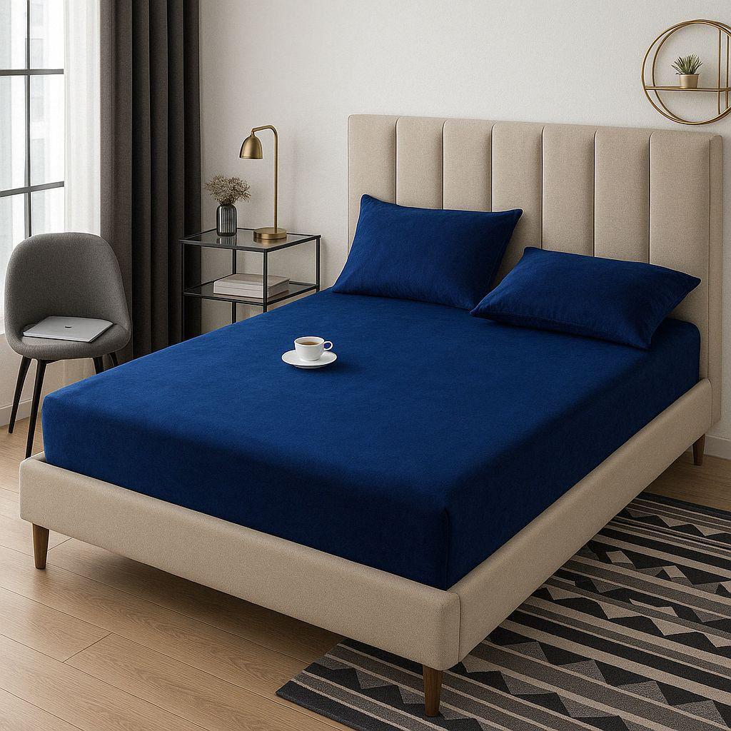 3pcs Velvet Sheet Set (Winter Fitted Set)