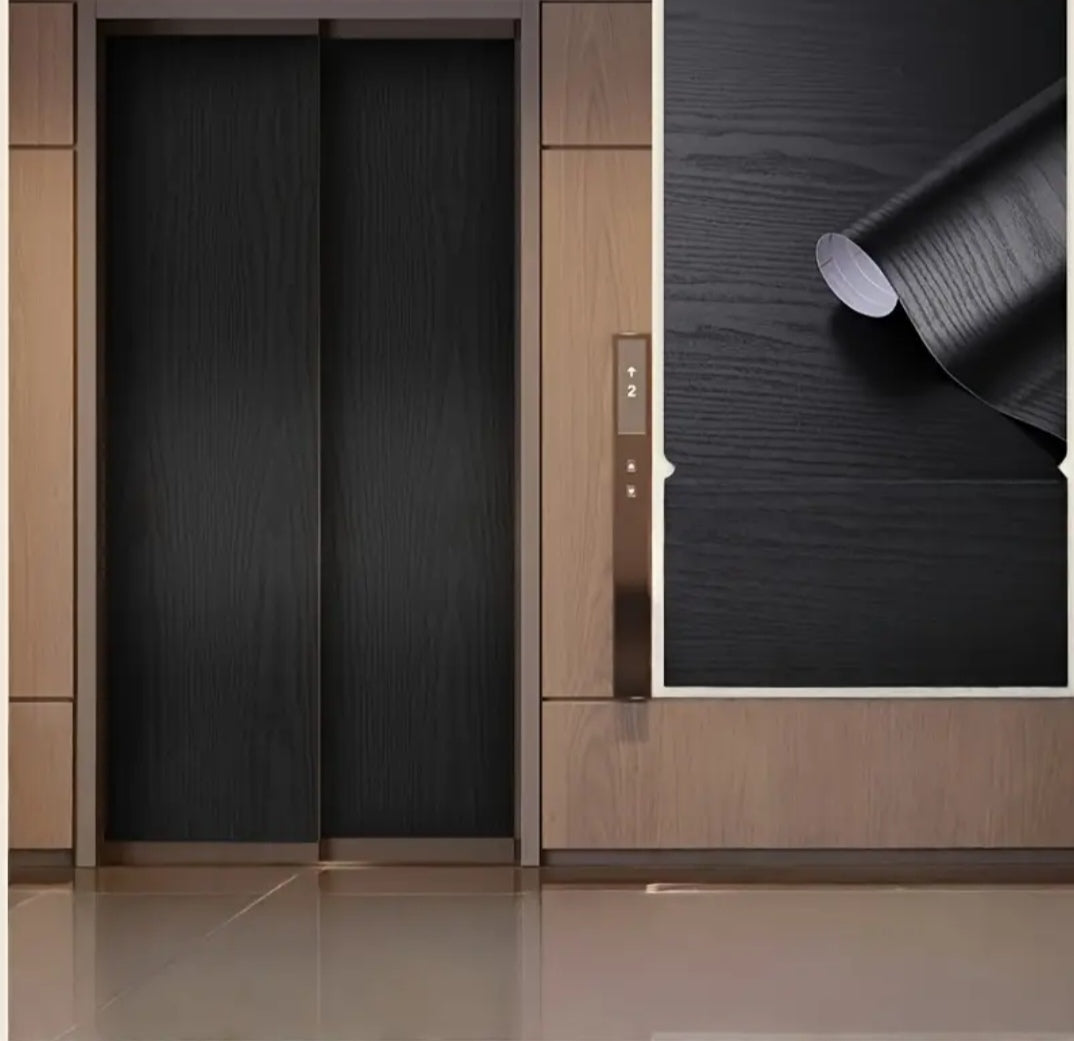 Wood Grain Vinyl Wrap – Self Adhesive Wood Effect Film for Doors, Furniture & Walls