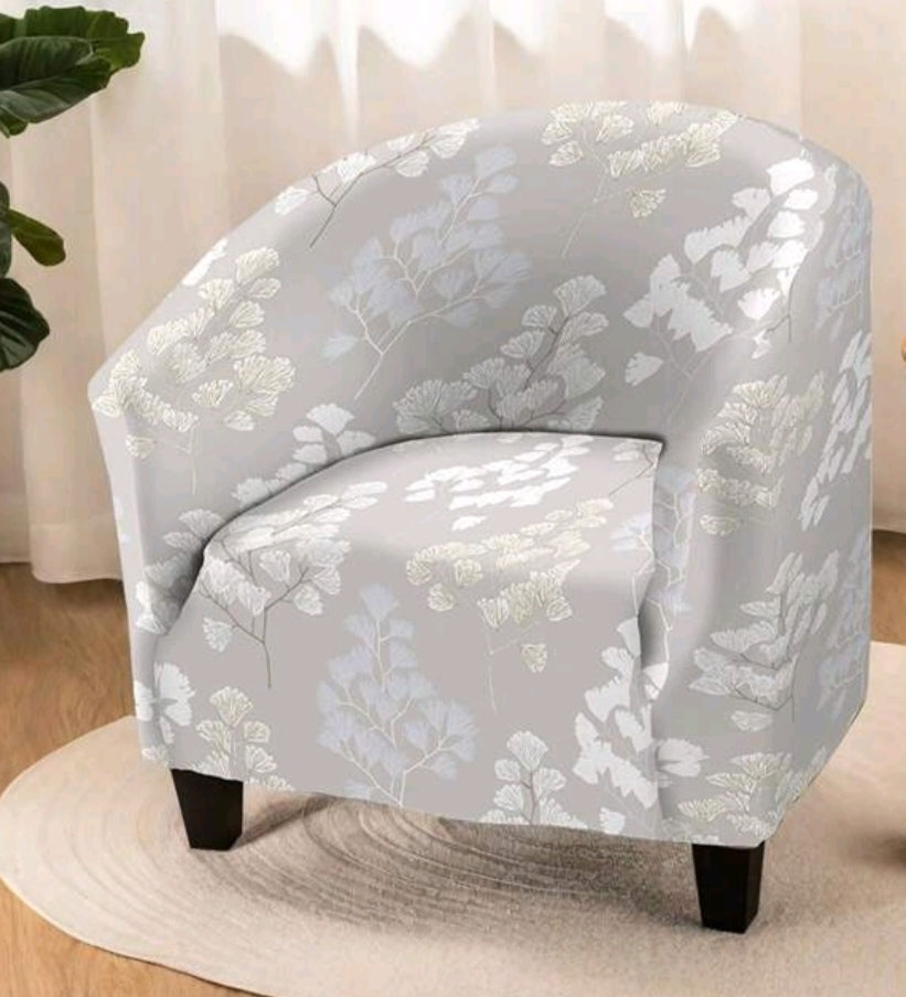 Printed tub chair slipcovers