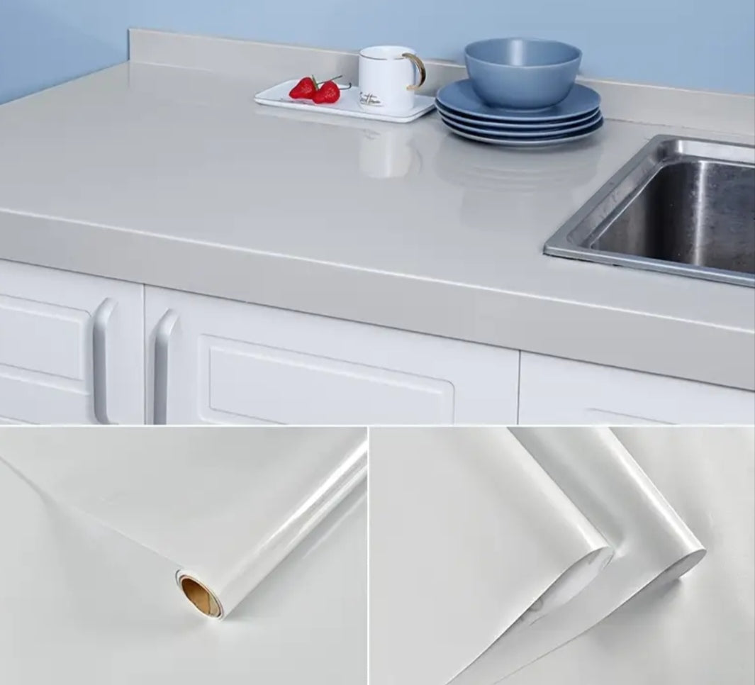 Premium Kitchen Cabinet Vinyl Wrap – Self-Adhesive Waterproof Furniture Film