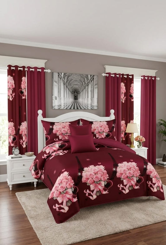 7-Piece Quilt & Curtain Set