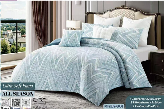 Piece Ultra Soft  Comforter Set | All-Season Luxury Bedding | Comforter, Pillowcases & Cushions