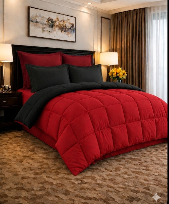 HOTEL COLLECTION 5-Piece King Size Cotton Comforter Set – Reversible