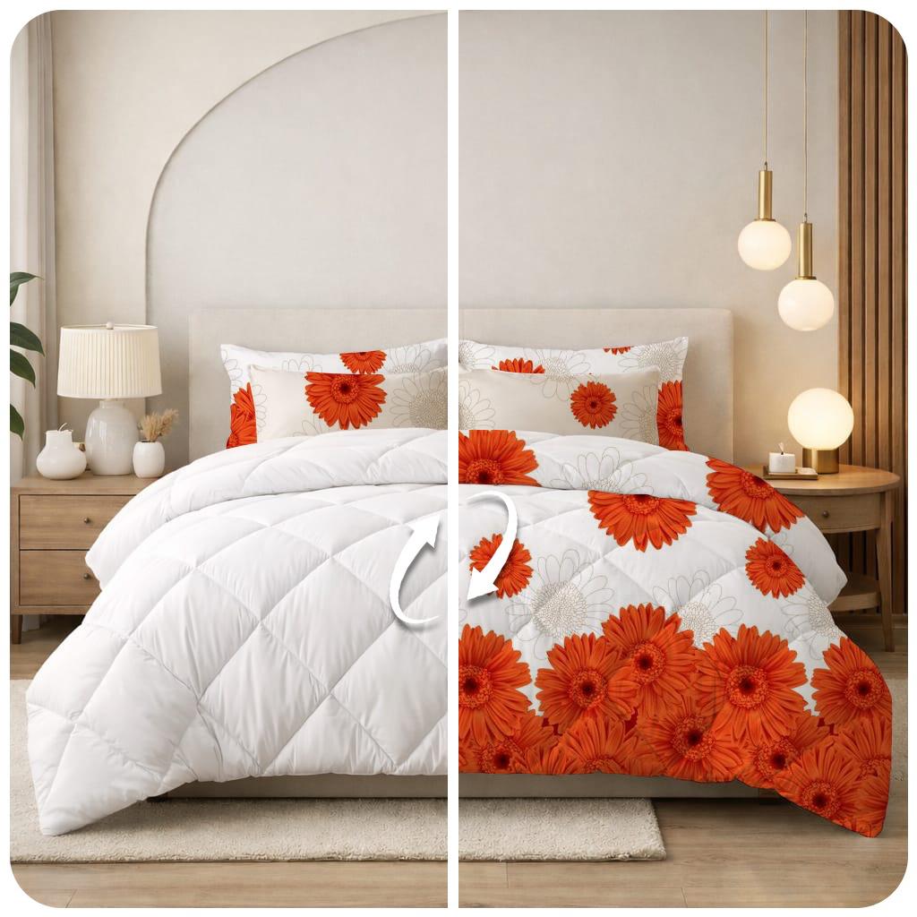 Reversible printed comforter