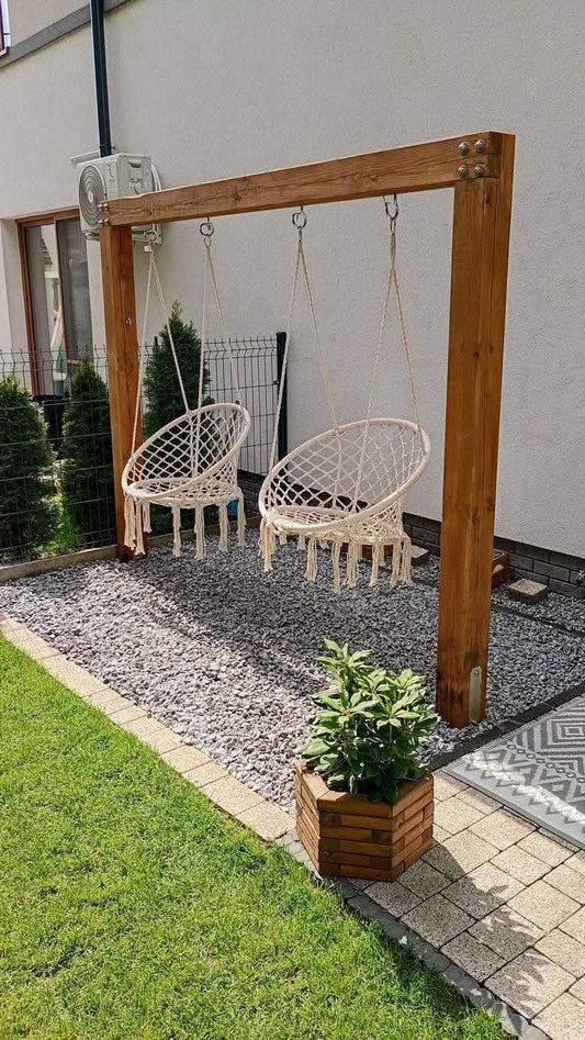Macrame hanging chair