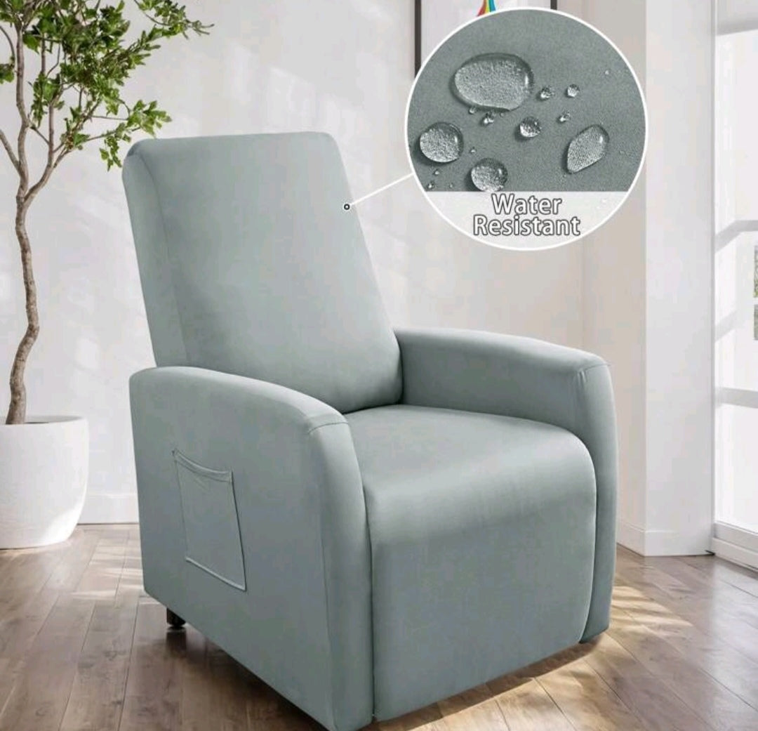 High back recliner slipcover