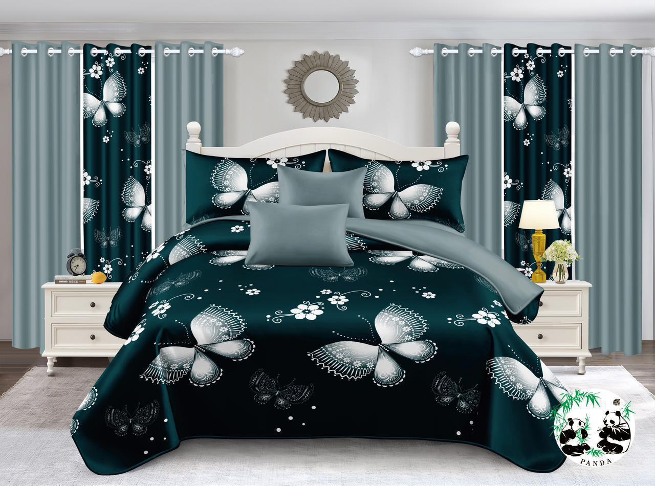 7-Piece Quilt & Curtain Set