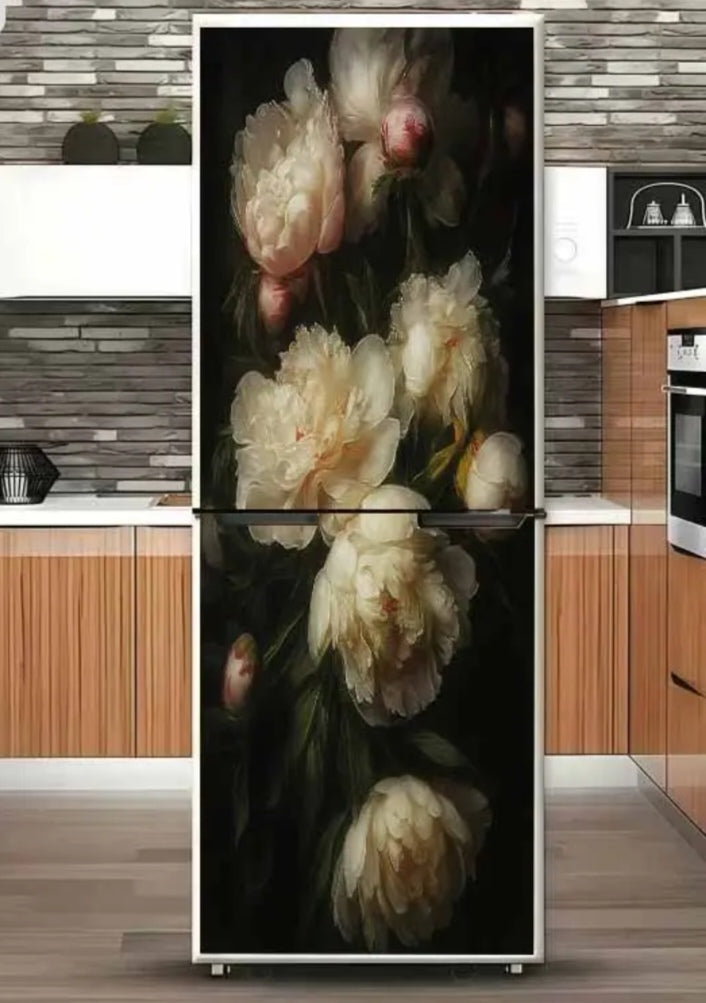 Premium Flower Fridge Door Wrap Collection