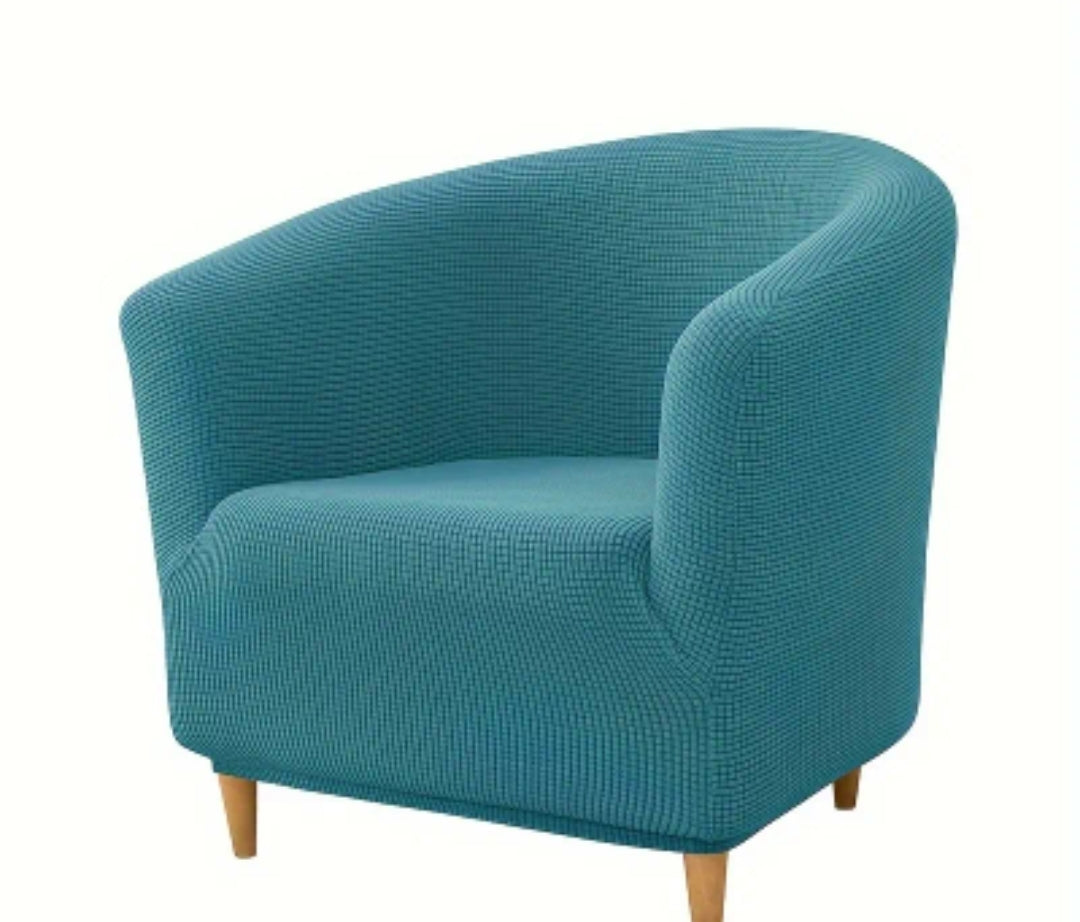 Stretch Barrel Tub Chair Slipcover – Jacquard Armchair Cover