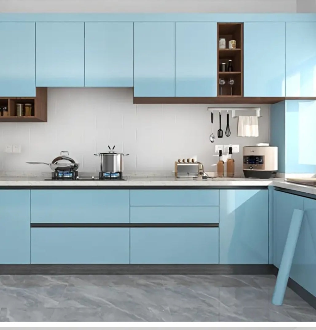 Premium Kitchen Cabinet Vinyl Wrap – Self-Adhesive Waterproof Furniture Film
