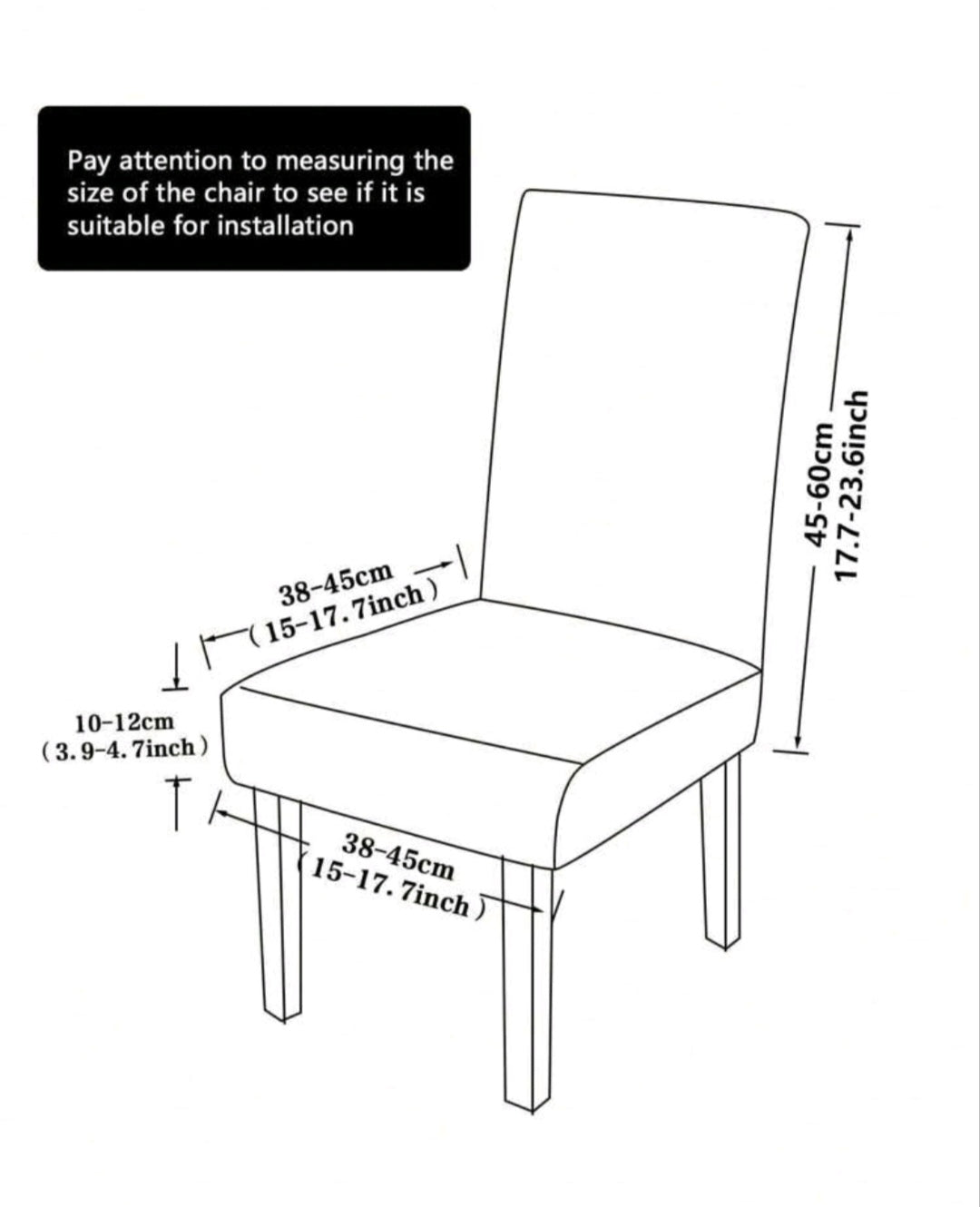 Dining chair slipcovers
