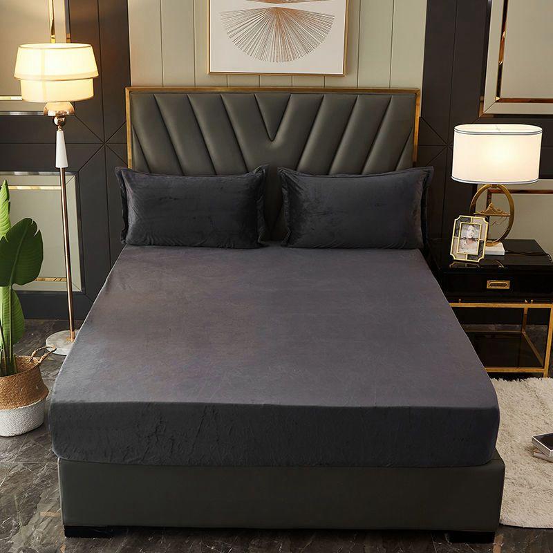 3pcs Velvet Sheet Set (Winter Fitted Set)